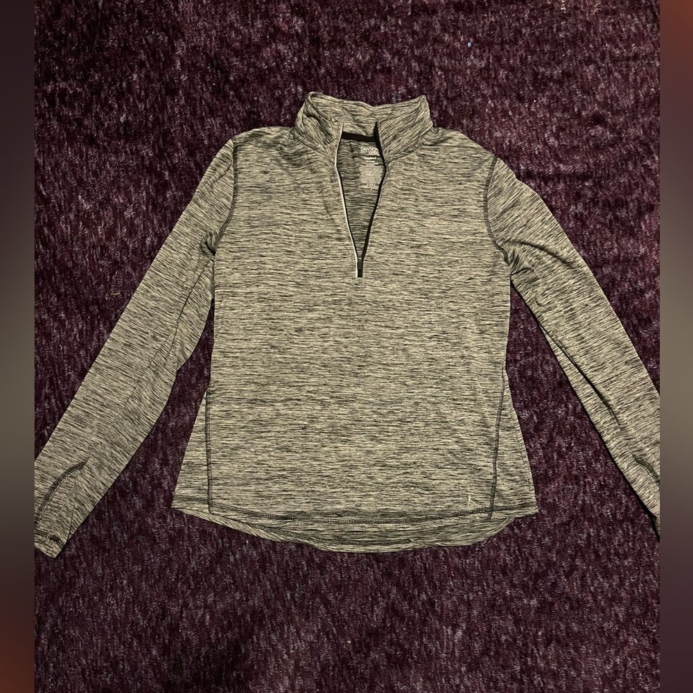 Danskin Now Long Sleeve Quarter Zip, size large